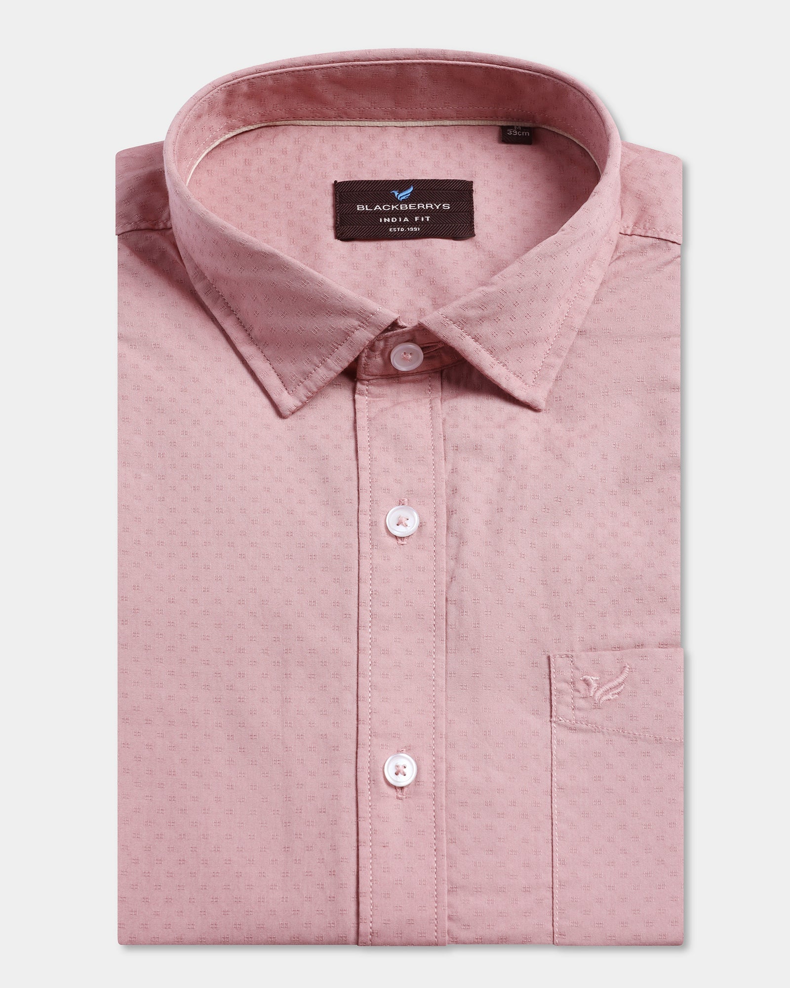 Dusty Pink Textured Shirt - Recon