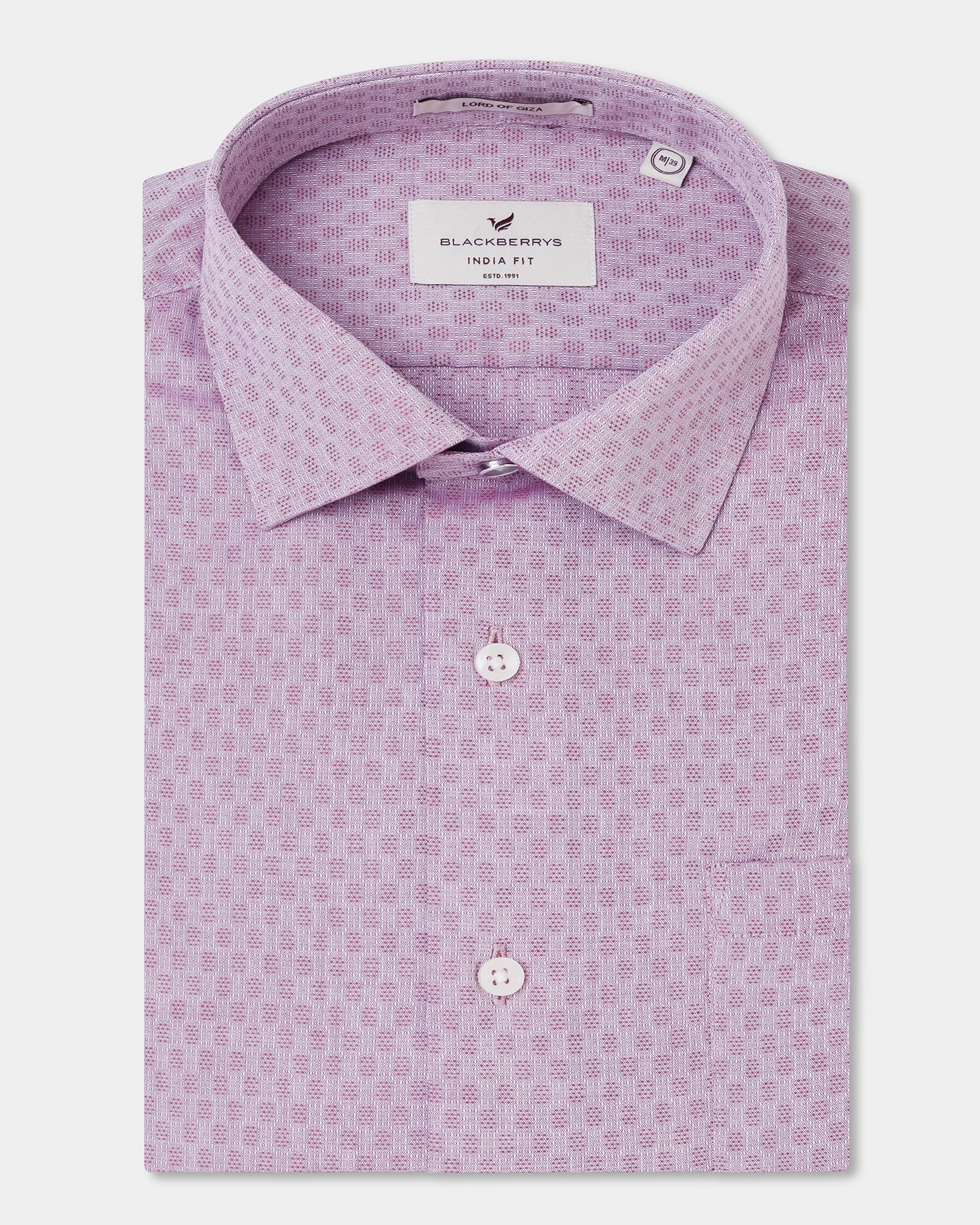 Dusty Pink Textured Shirt - Seon