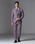 Dusty Pink Three Piece Textured Suit - Gioni