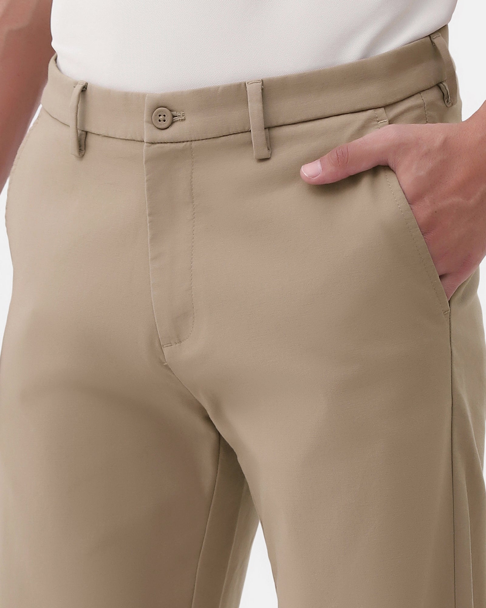 Khaki Techpro Textured Khakis - Pando