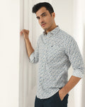 Casual Blue Printed Shirt - Ryder