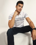 Polo White Stripe T-Shirt - Cetus