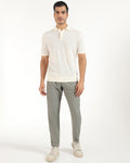 Ease Fit Formal Green Textured Trouser - Cuba