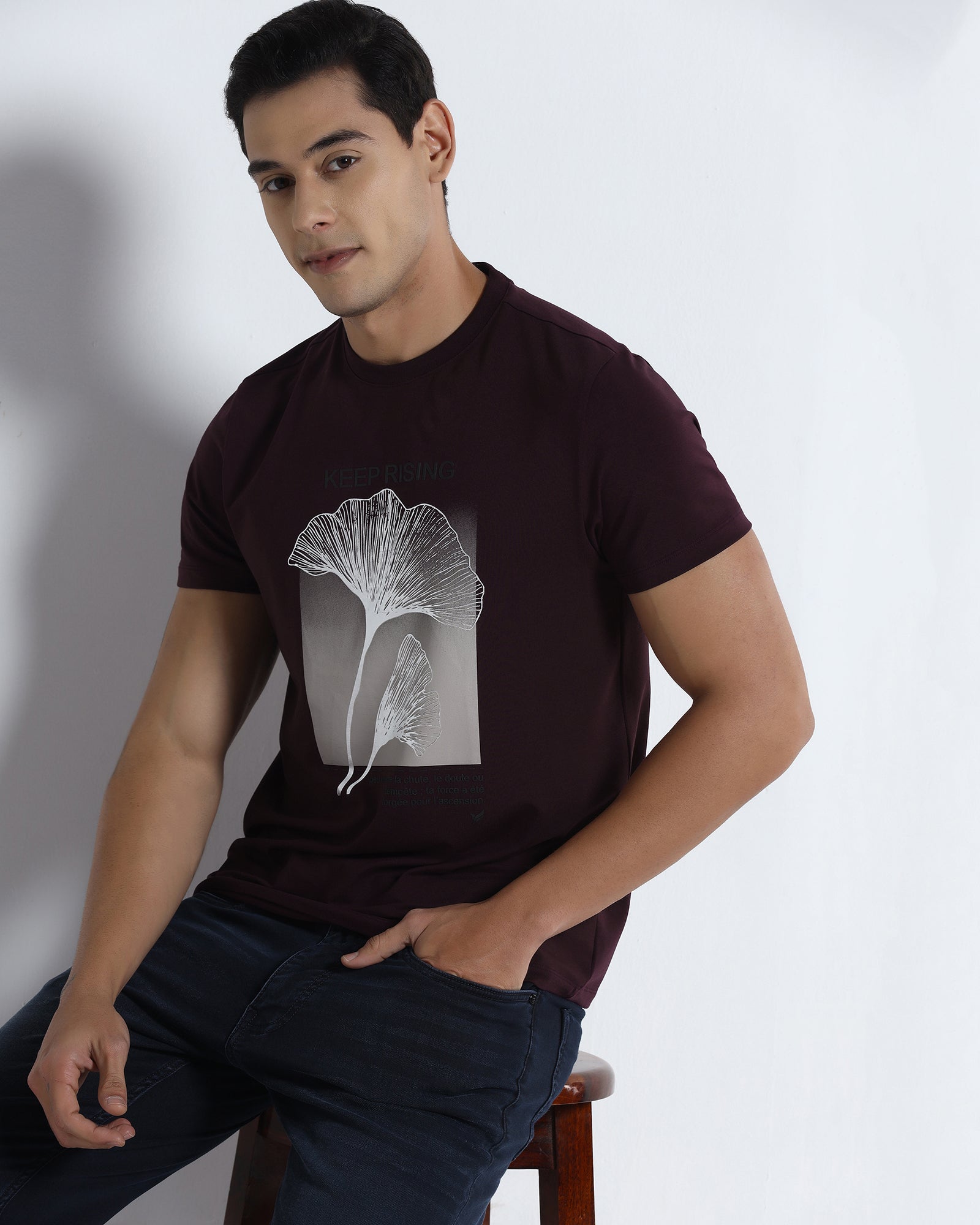 Fig Crew Neck Printed T-Shirt - James