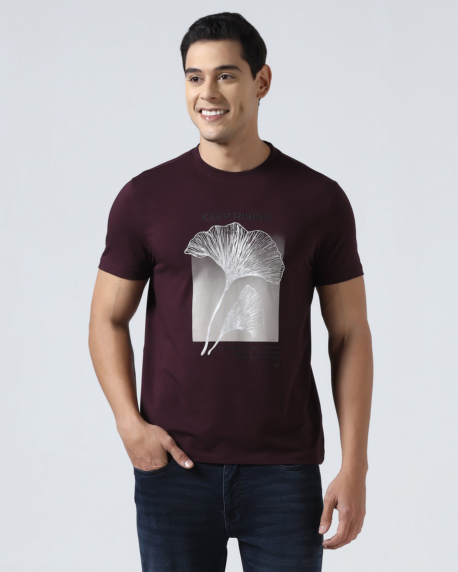 Fig Crew Neck Printed T-Shirt - James