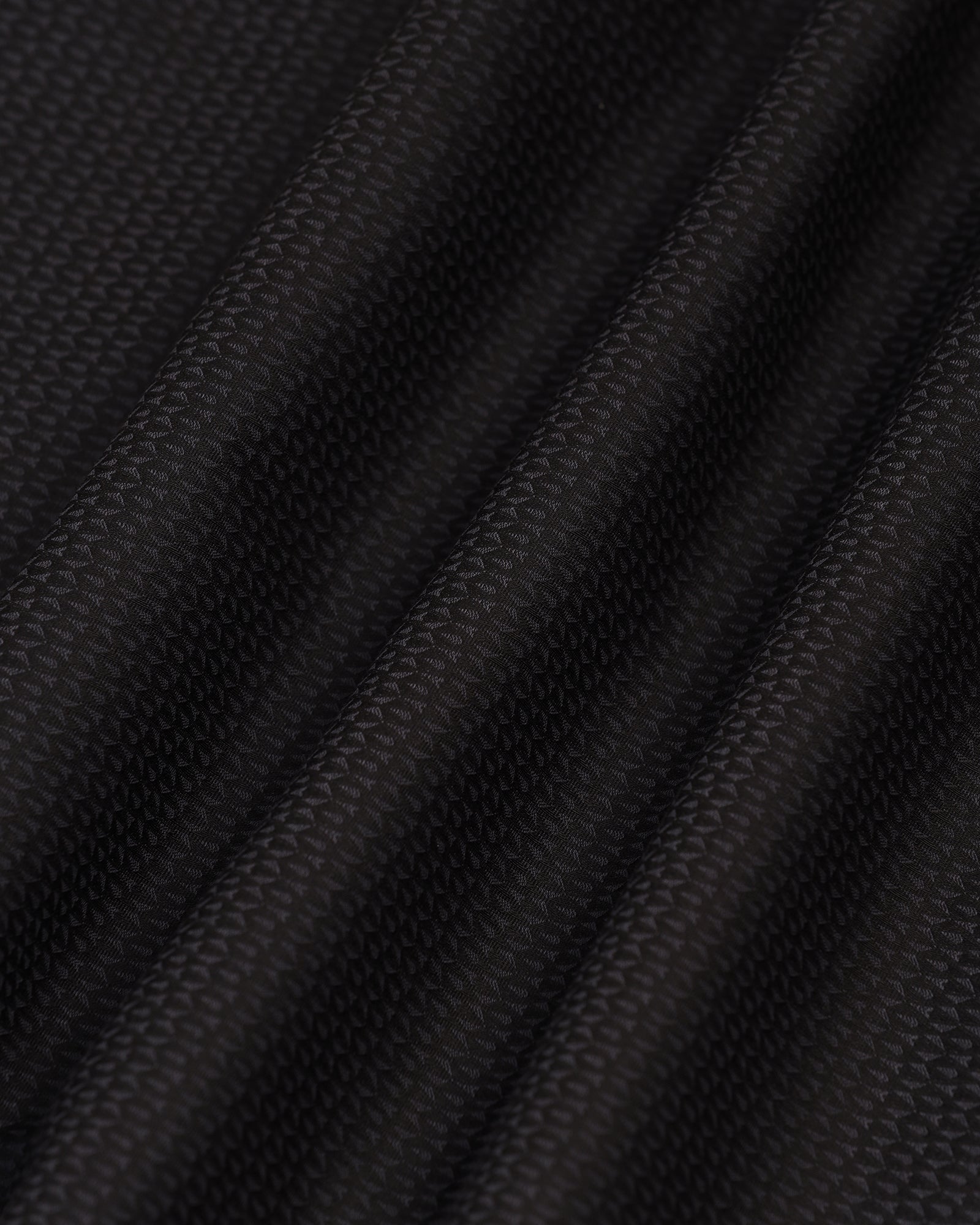 Formal Black Textured Shirt - Rome