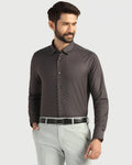 Formal Grey Textured Shirt - Amaze