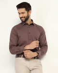 Formal Maroon Stripe Shirt - Merlot