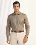 Formal Ochre Textured Shirt - Punch