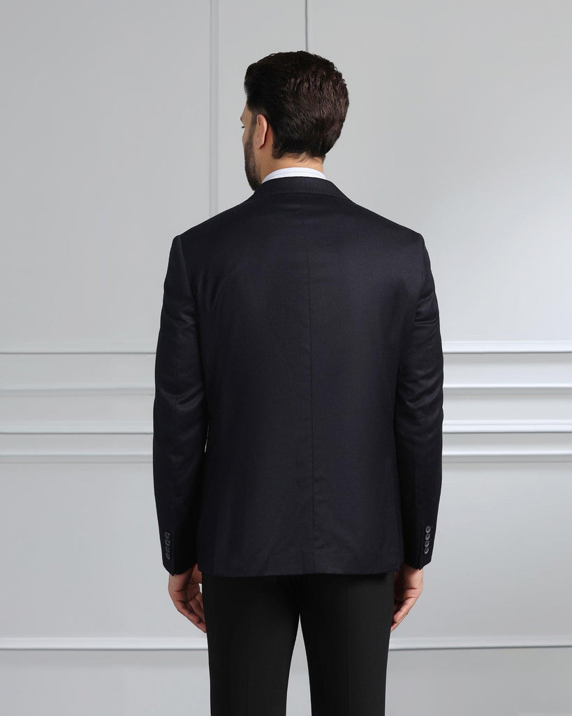 Luxe Formal Navy Solid Blazer - Rafa