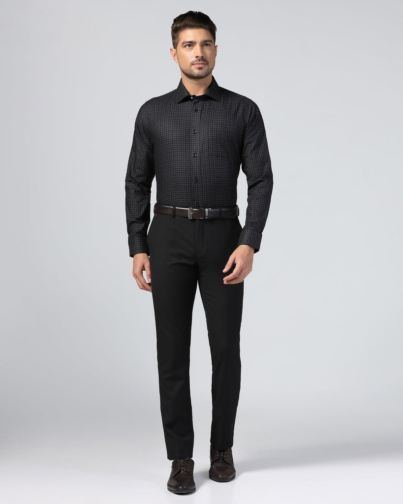 Formal Black Check Shirt - Watson