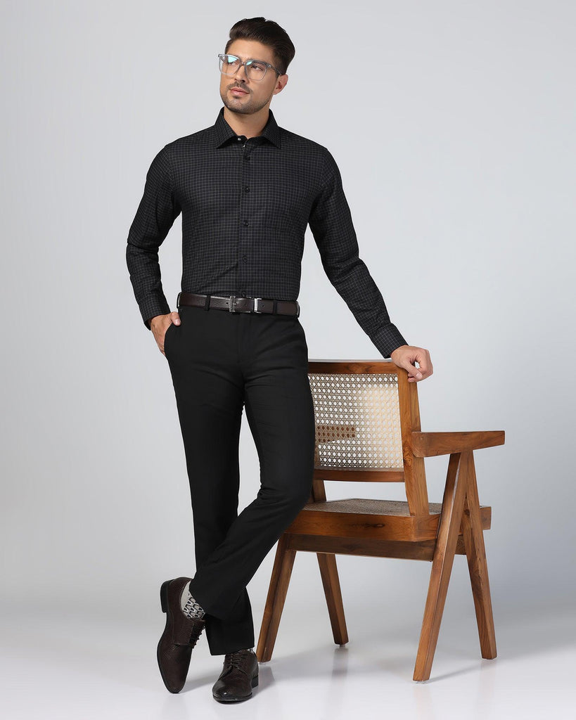 Formal Black Check Shirt - Watson