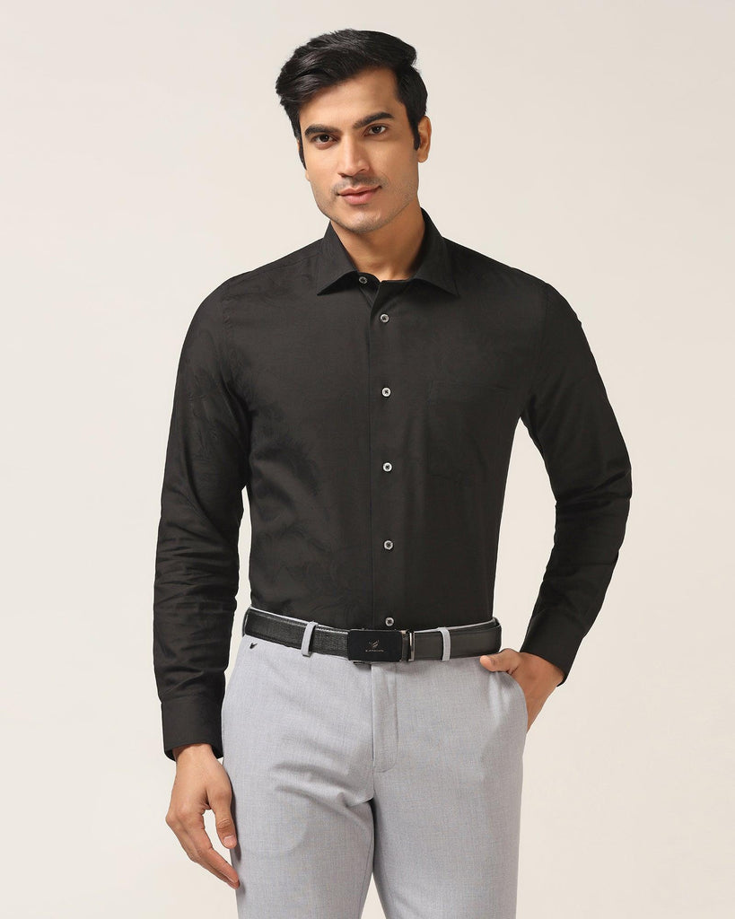 Formal Black Printed Shirt - Cameron