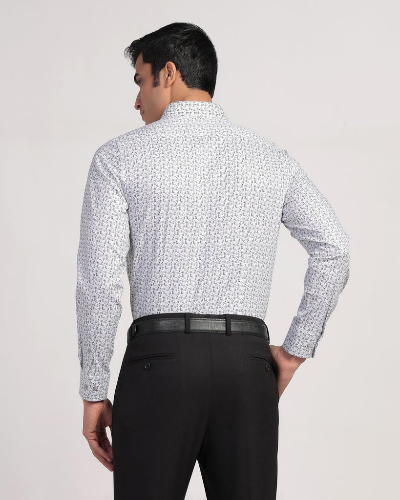 Formal Black Printed Shirt - Avos