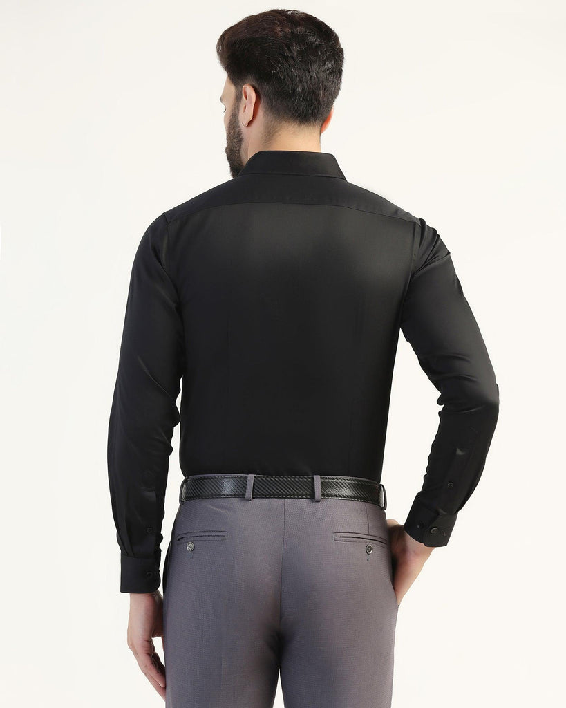 Formal Black Solid Shirt - Fusion