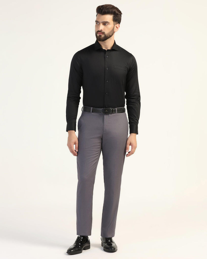 Formal Black Solid Shirt - Fusion