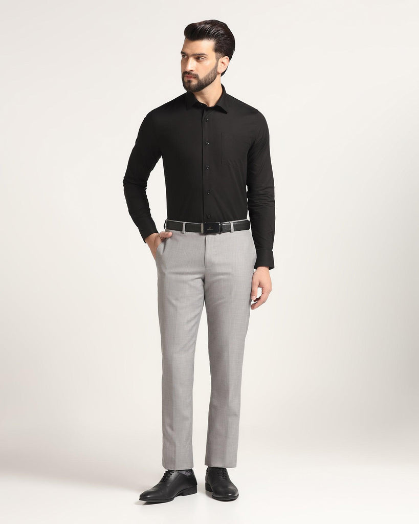 Formal Black Solid Shirt - Otto