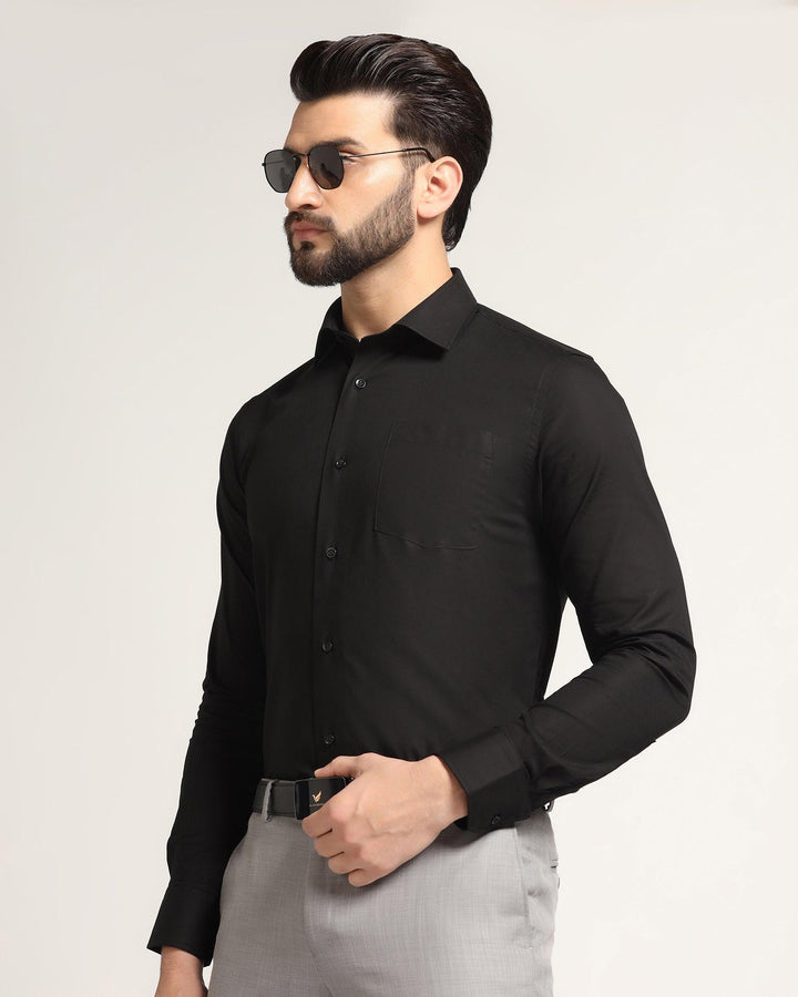 Formal Black Solid Shirt - Otto