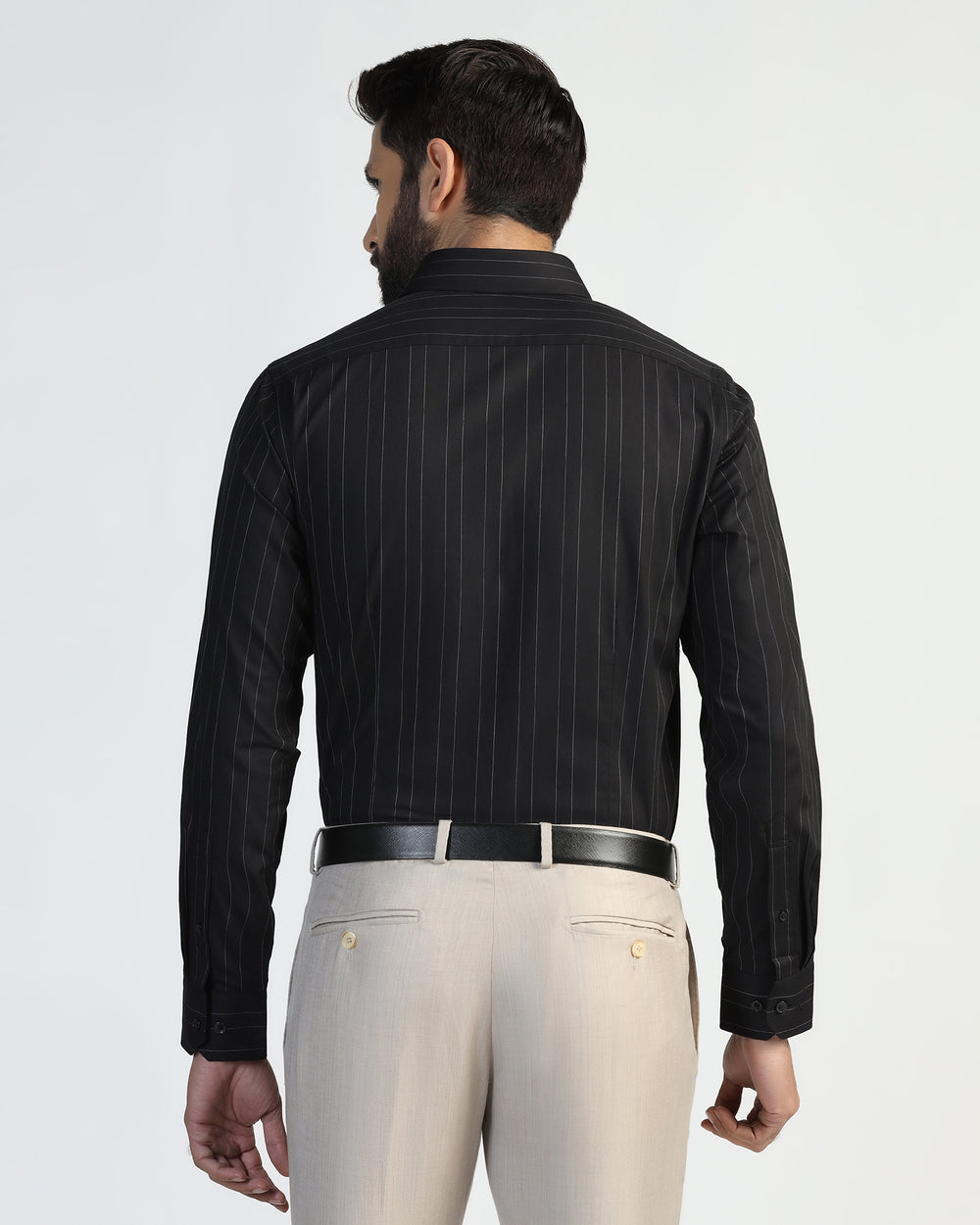 Buy Austin Black Stripe Shirt Online India