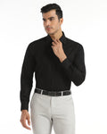 Formal Black Textured Shirt - Float