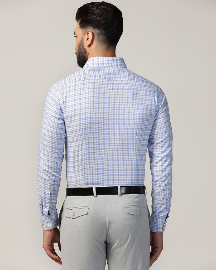 Formal Blue Check Shirt - Blake