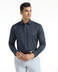 Non Iron Formal Blue Printed Shirt - Valor