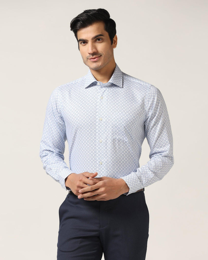 Formal Blue Solid Shirt - Kae