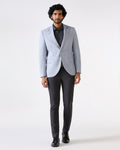 Formal Blue Textured Blazer - Barca