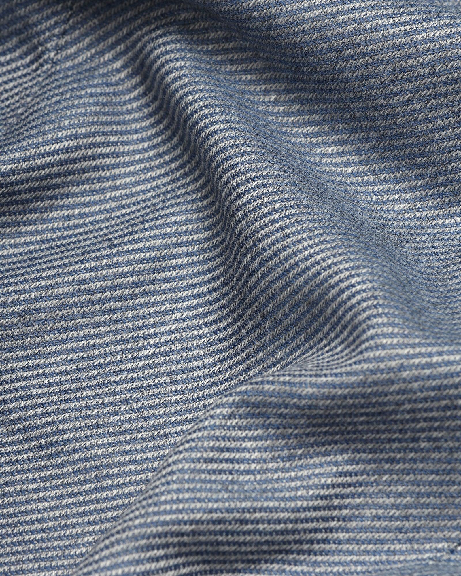 Formal Blue Textured Blazer - Corolla