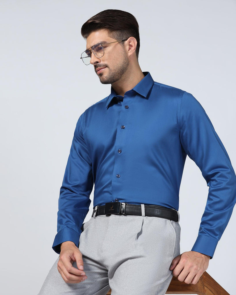 Formal Cobalt Solid Shirt - Alice