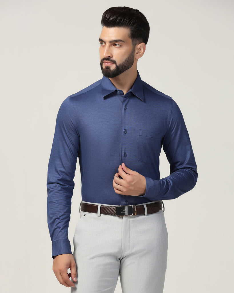 Formal Cobalt Solid Shirt - Boone