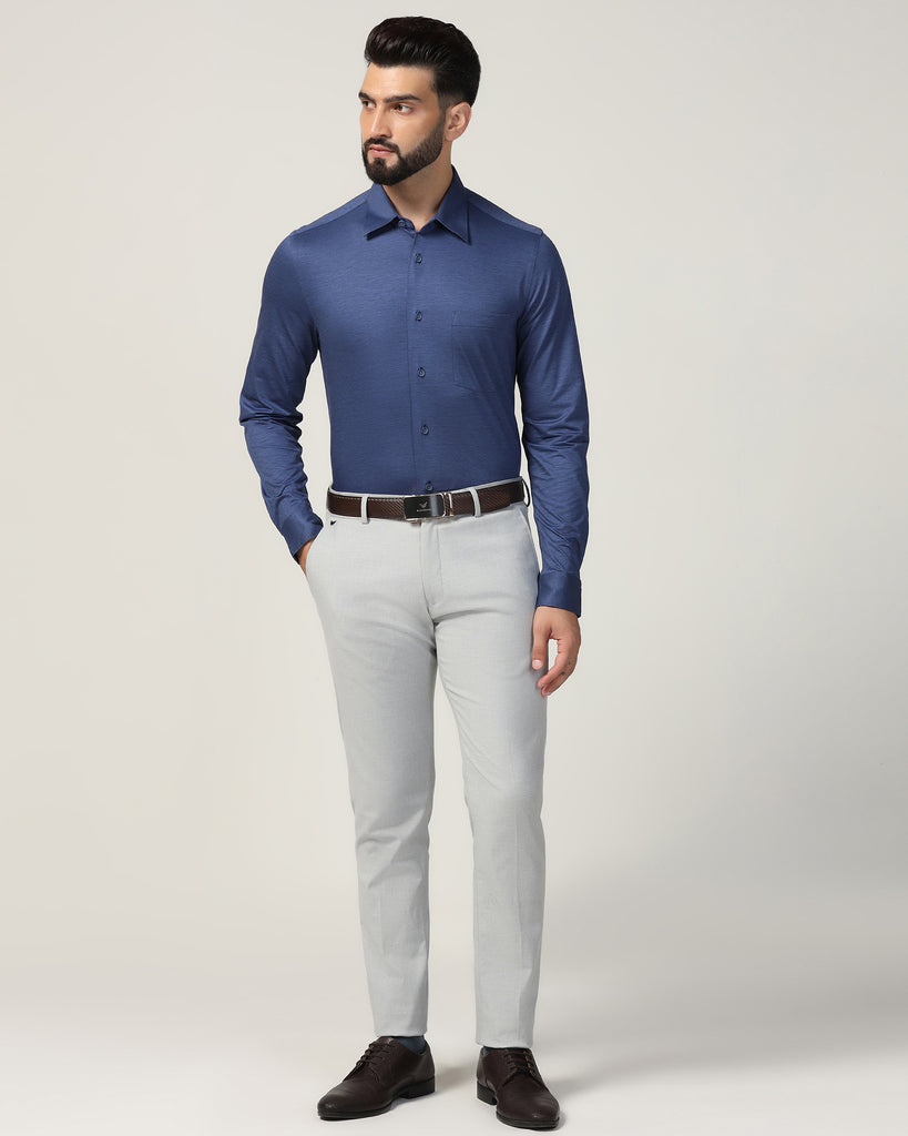 Formal Cobalt Solid Shirt - Boone