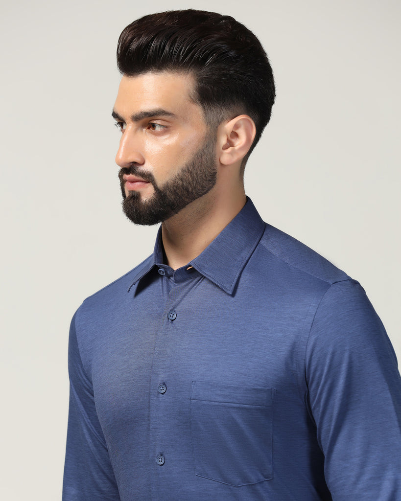 Formal Cobalt Solid Shirt - Boone