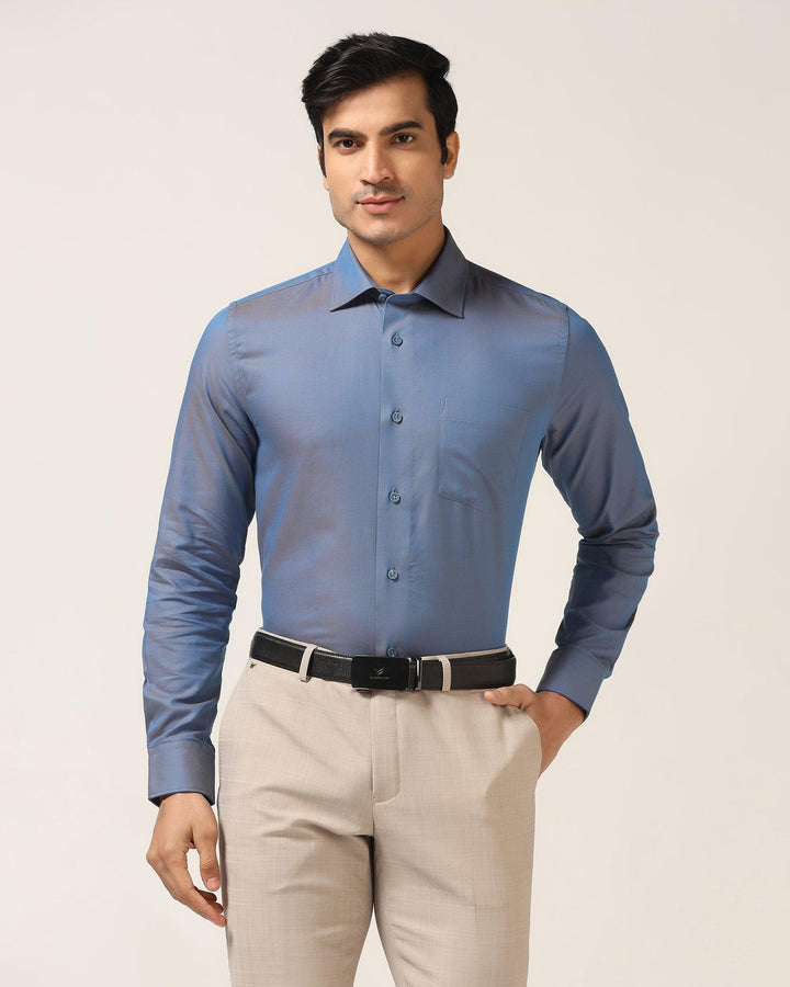 Formal Cobalt Textured Shirt - Brat