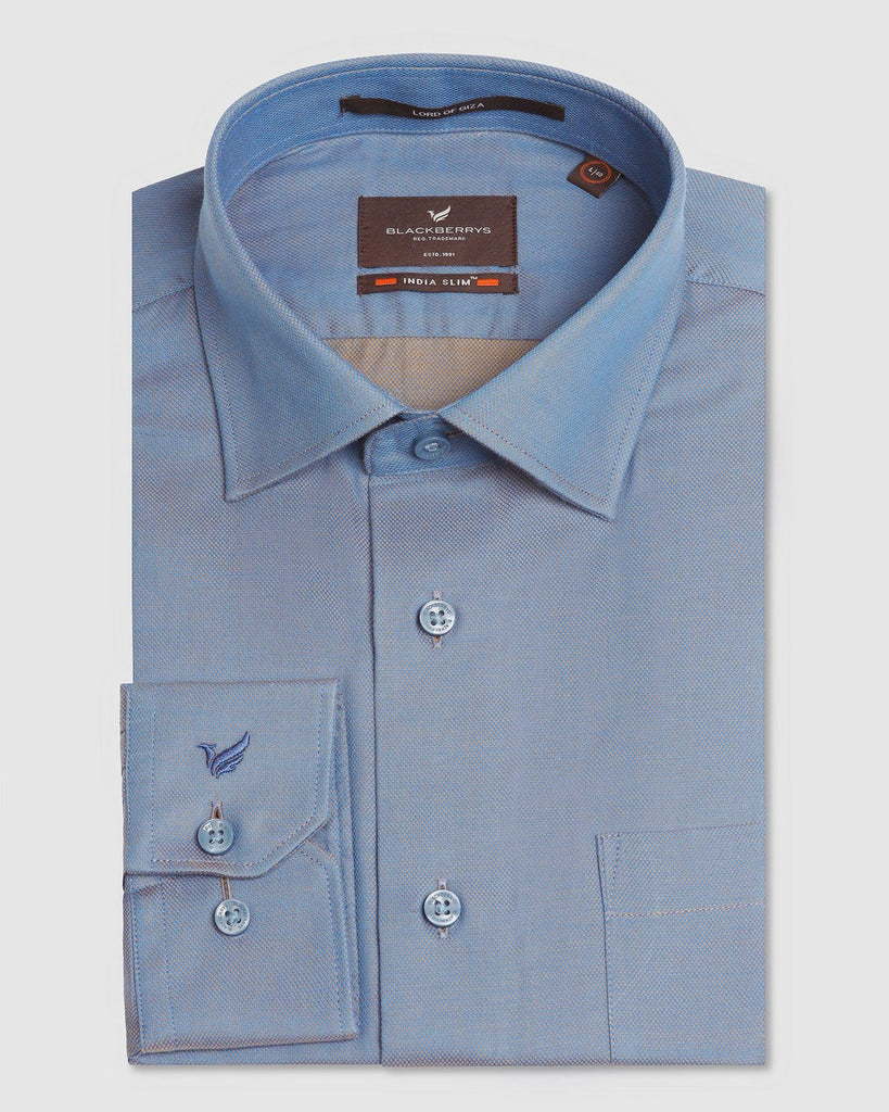 Formal Cobalt Textured Shirt - Brat