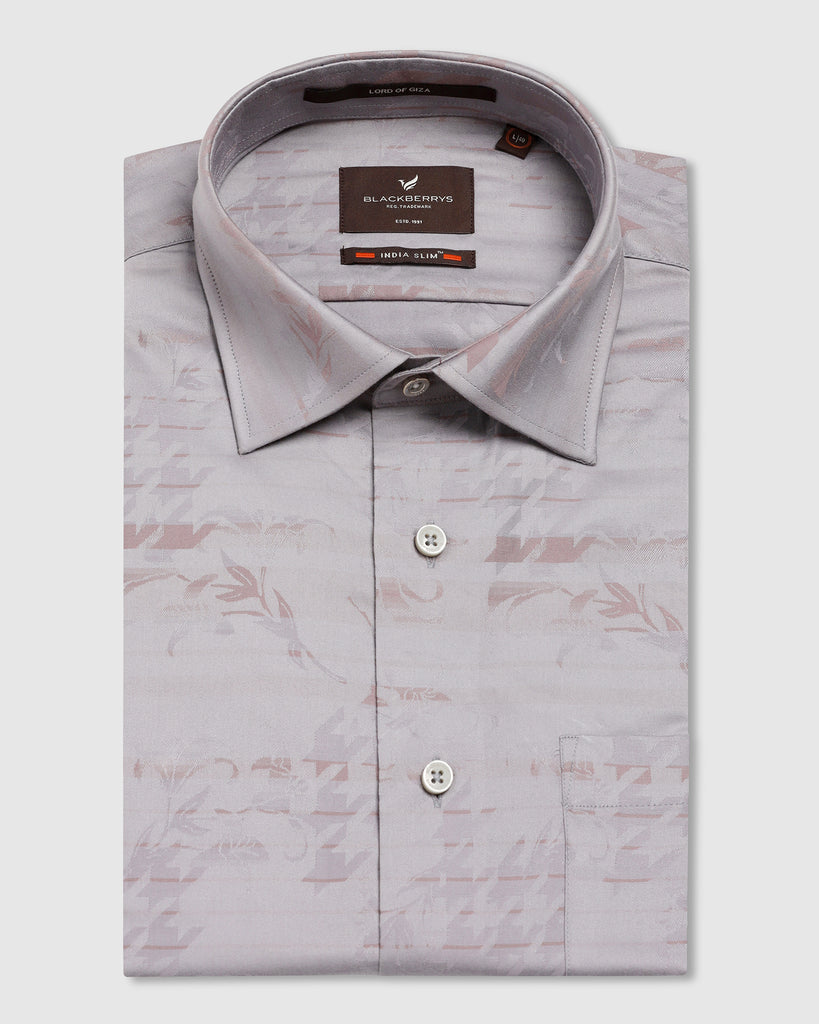 Formal Dusty Pink Printed Shirt - Jacob