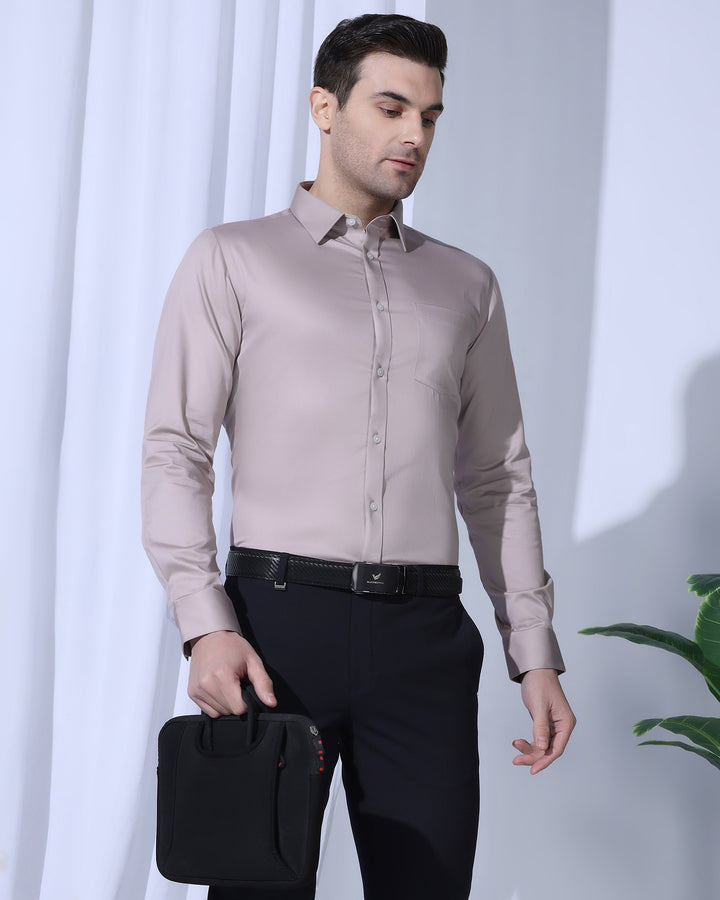 Formal Dusty Pink Solid Shirt - George