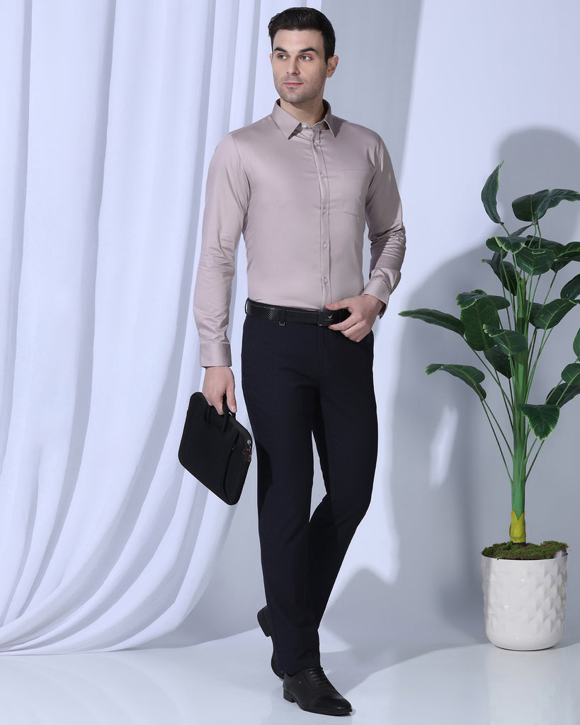 Formal Dusty Pink Solid Shirt - George