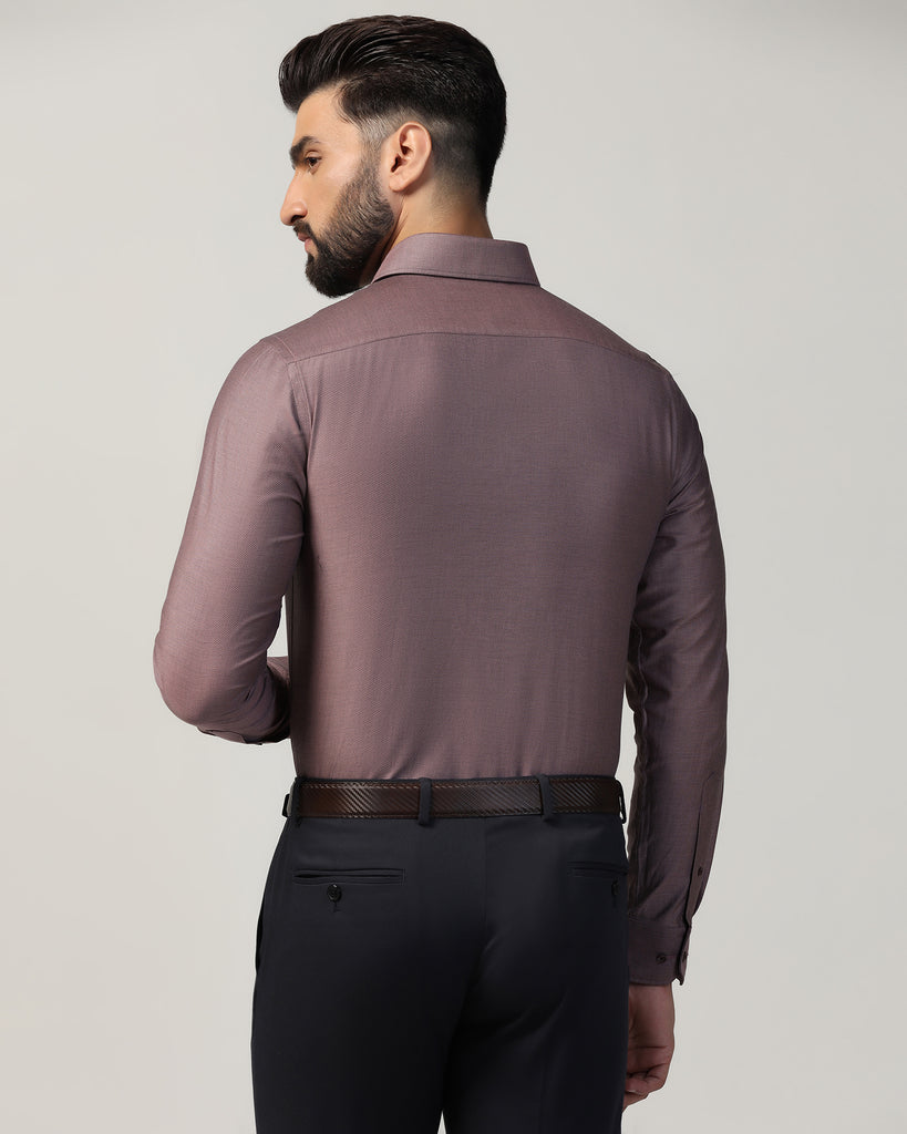 Formal Dusty Pink Textured Shirt - Adam