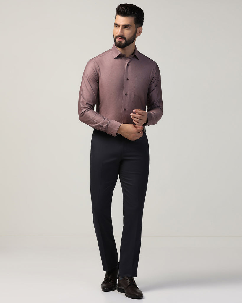 Formal Dusty Pink Textured Shirt - Adam