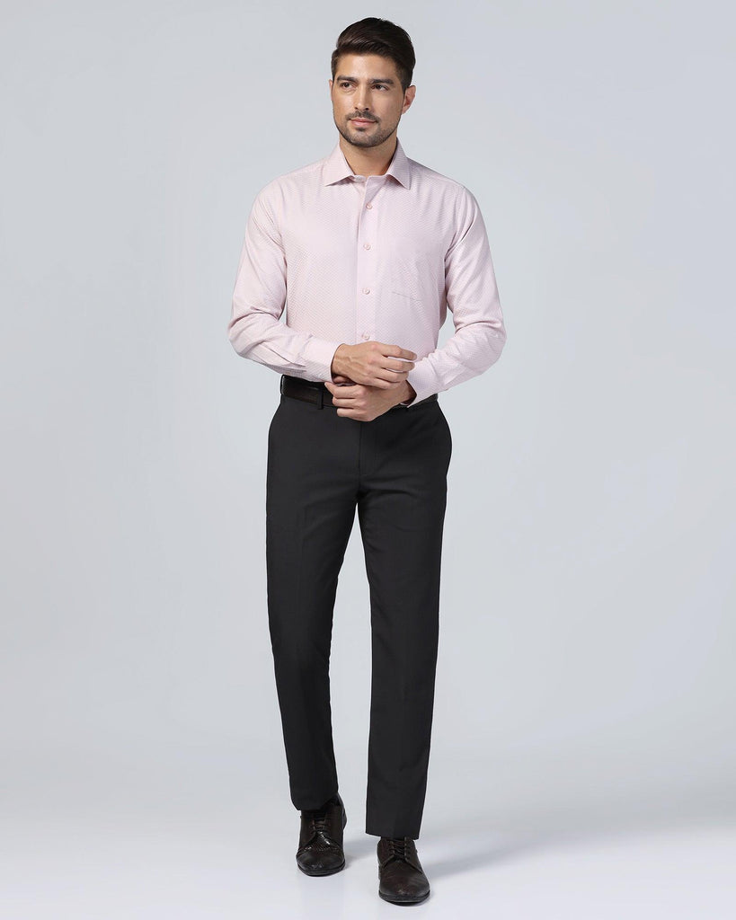 Formal Dusty Pink Textured Shirt - Luna