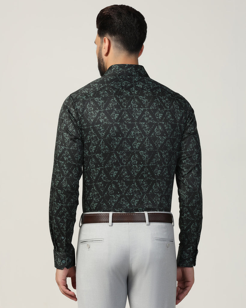 Formal Green Printed Shirt - Burro