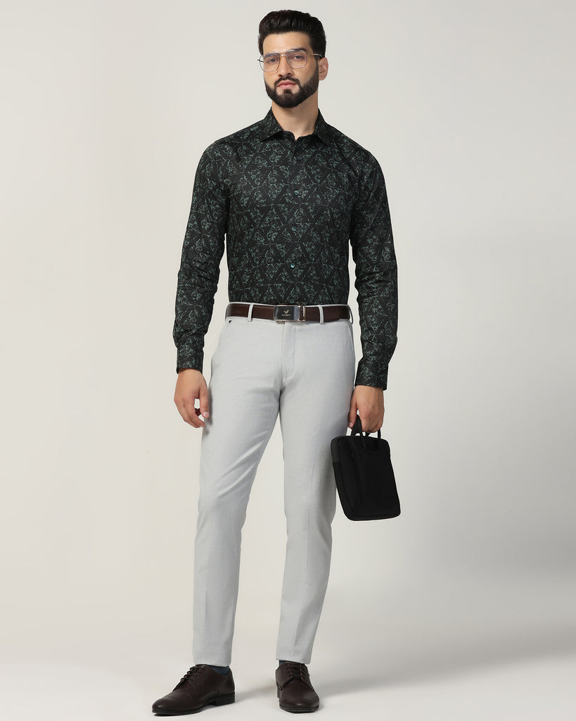 Formal Green Printed Shirt - Burro