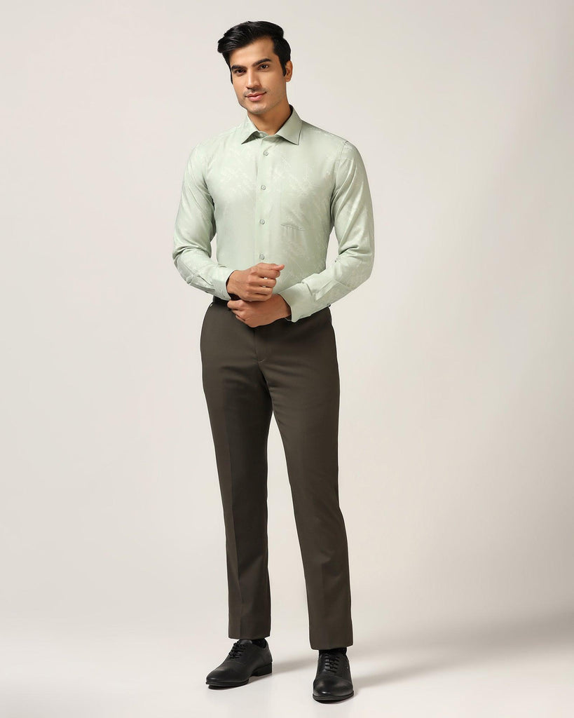 Formal Green Printed Shirt - Chuck