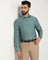 Formal Green Textured Shirt - Adam