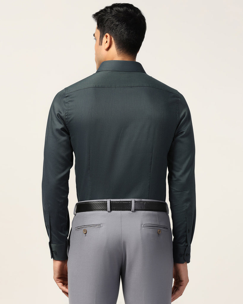 Formal Green Textured Shirt - Albus