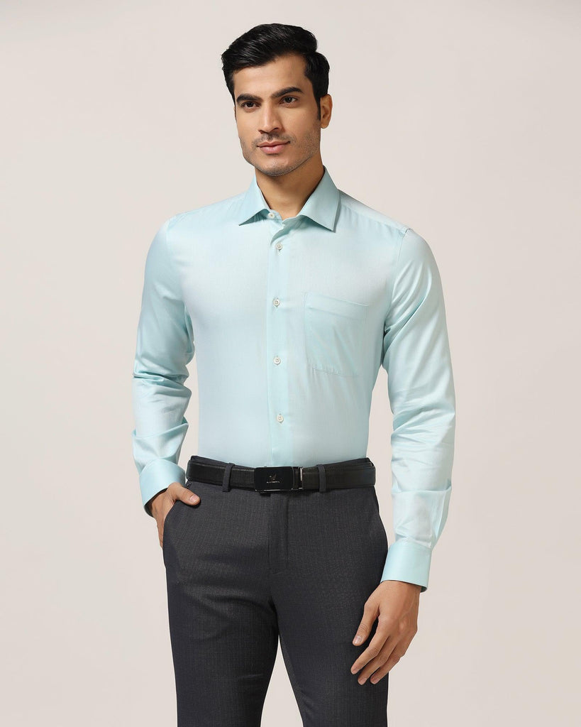 Formal Green Textured Shirt - Richmond