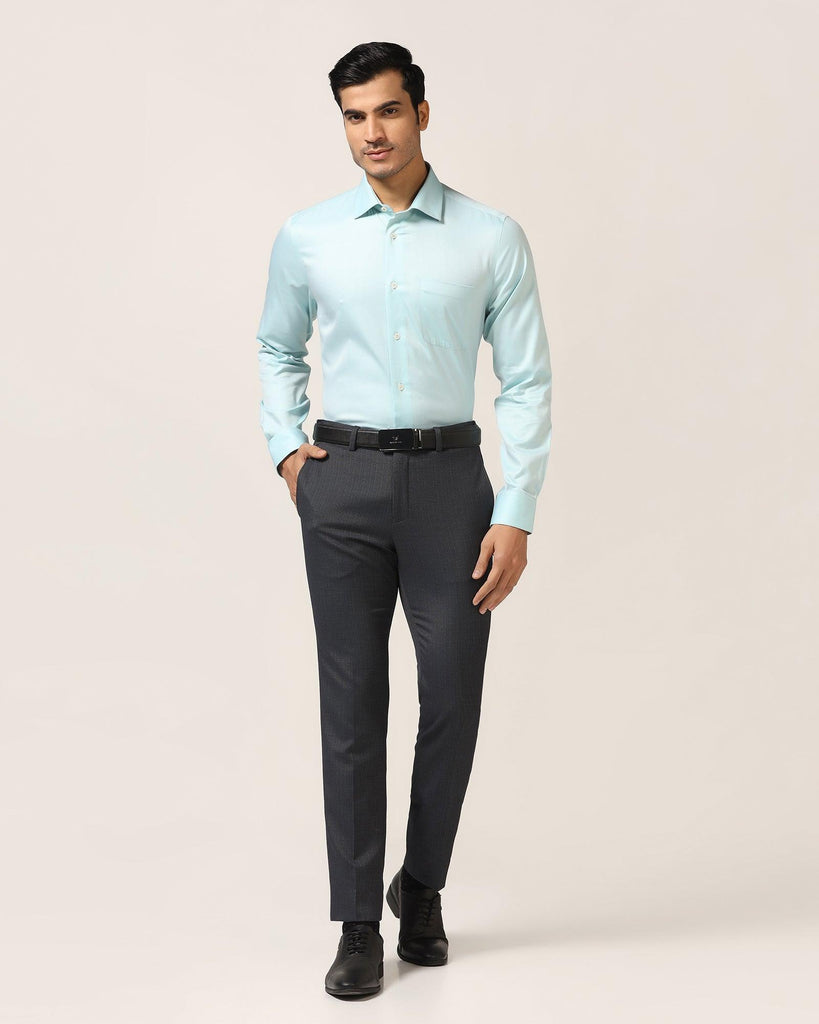 Formal Green Textured Shirt - Richmond