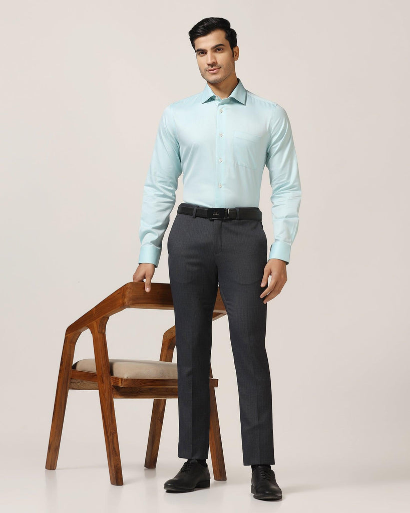 Formal Green Textured Shirt - Richmond