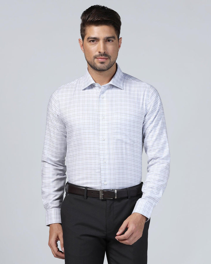 Non Iron Formal Grey Check Shirt - Blake